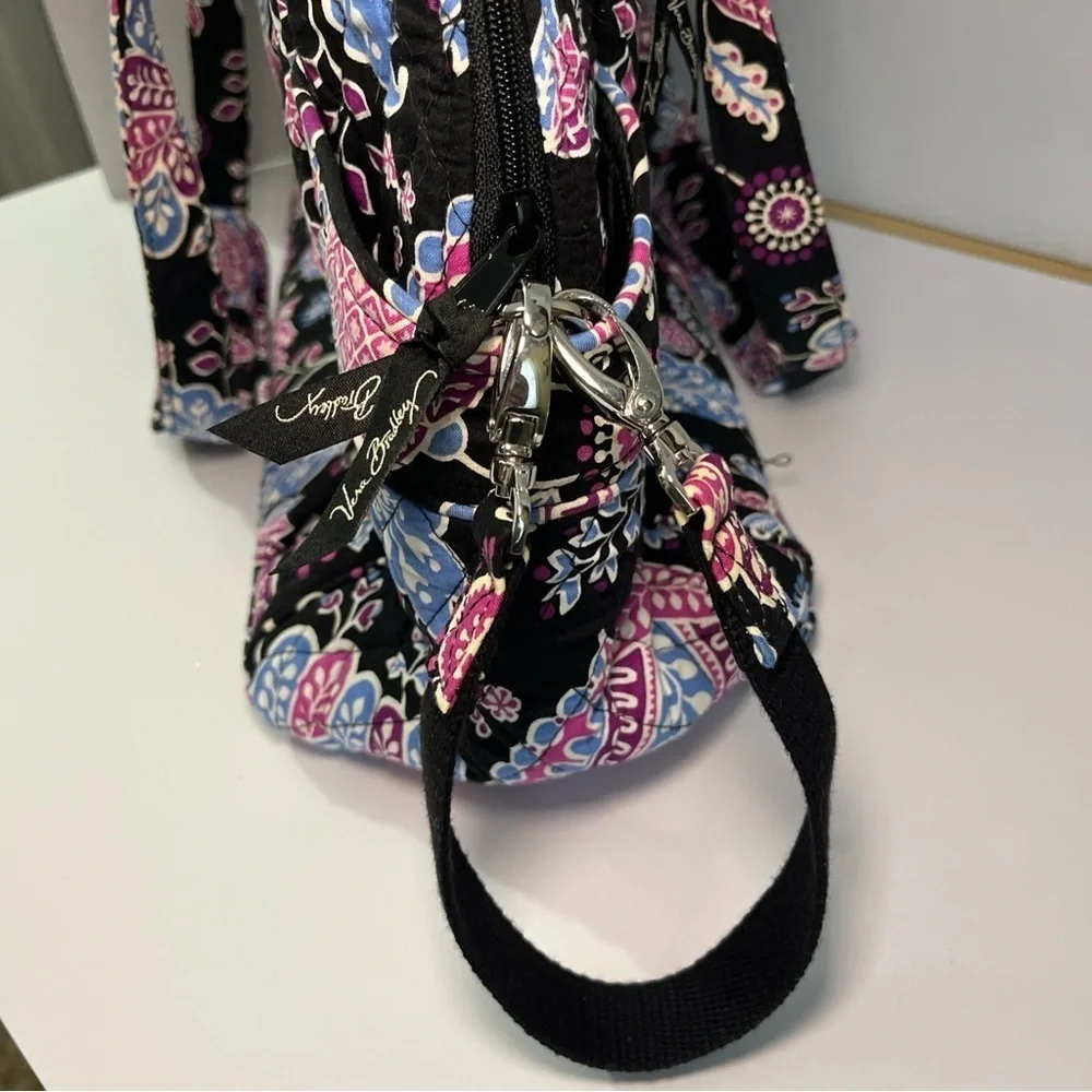 Vera Bradley Stroll Around Baby Diaper Bag “Alpine Floral” Pink Blue Black Md